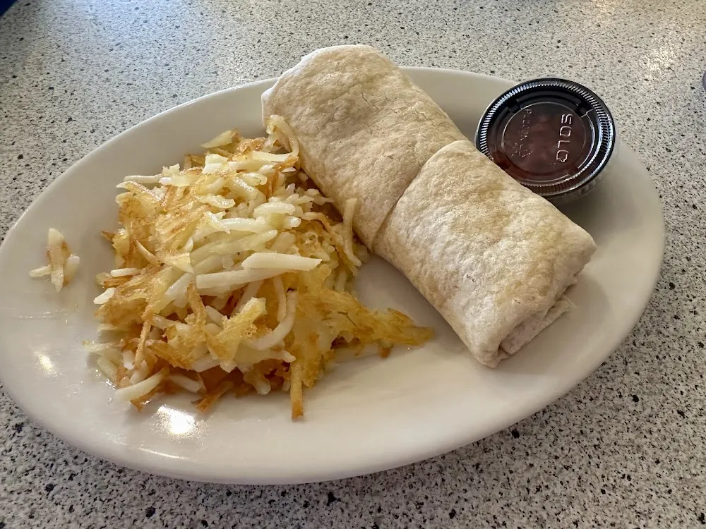 Breakfast Burrito with Hashbrowns